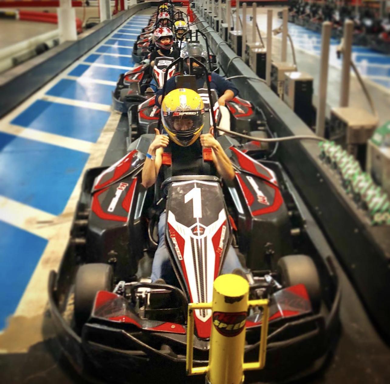 Davis Polk summer associates racing go-karts